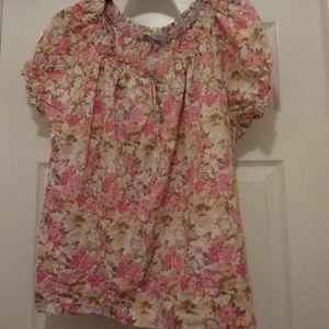 Izod floral Cotton short sleeve shirt